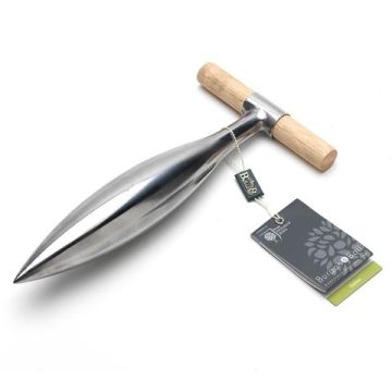 Plantador con mango de acero pulido Burgon & Ball - Gama RHS