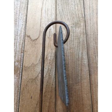 Portaetiqueta de acero Ø 5mm