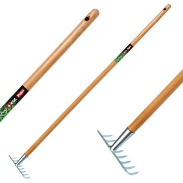 Rastrillo de 8 dientes para niños Polet