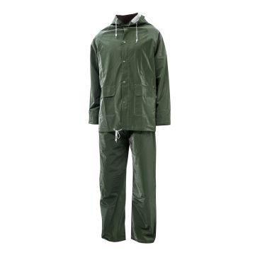 Traje de lluvia integral verde