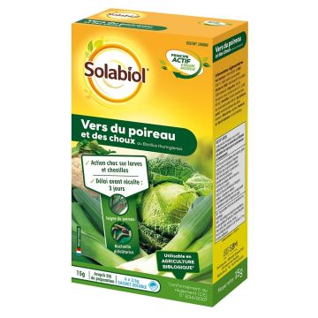 Gusanos del puerro y de la col Solabiol en caja de 6 x 2.5 g